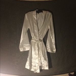 Thalia Sodi White Satin Robe